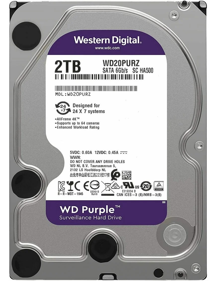 WD Purple 2TB HDD